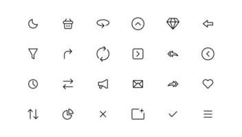 Arrows set icons.User interface iconset collection. Arrow icon. Arrow collection. Arrow. Cursor. Modern simple arrows. vector