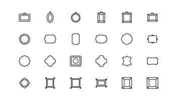 Set of geometric shapes in trendy retro style. Modern minimalist arch frame with sparkles. Trendy design elements for banners, social media, poster design, packaging. vector