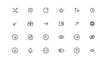 Arrows set icons.User interface iconset collection. Arrow icon. Arrow collection. Arrow. Cursor. Modern simple arrows. vector