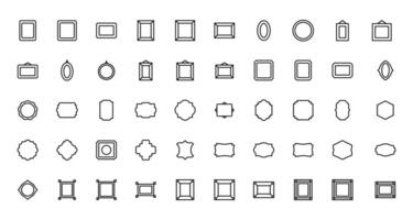 Set of geometric shapes in trendy retro style. Modern minimalist arch frame with sparkles. Trendy design elements for banners, social media, poster design, packaging. vector