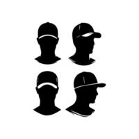 Man wearing baseball cap vector