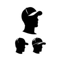 Man wearing baseball cap vector