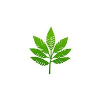 green leaf. Elements design for natural, eco, vegan, bio labels vector