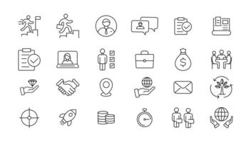 Headhunting icon set. Recruitment icon set Included the icons as Job Interview, Career Path, Resume, Job hiring, Candidate and Human resource icons. vector