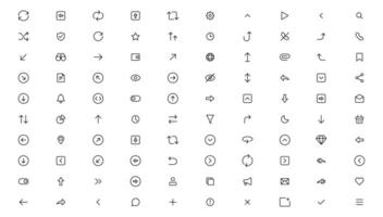 Arrows set icons.User interface iconset collection. Arrow icon. Arrow collection. Arrow. Cursor. Modern simple arrows. vector