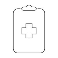 Medical chart icon on white background vector