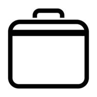 Suitcase icon on white background vector