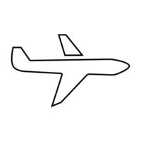 Plane icon on white background vector
