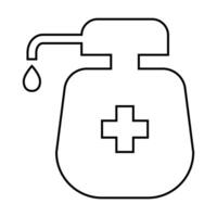 Sanitizer icon on white background vector