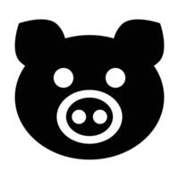 Pig icon on white background vector