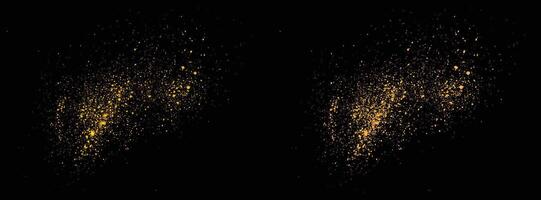Confetti shiny luxury gold glitter background element vector