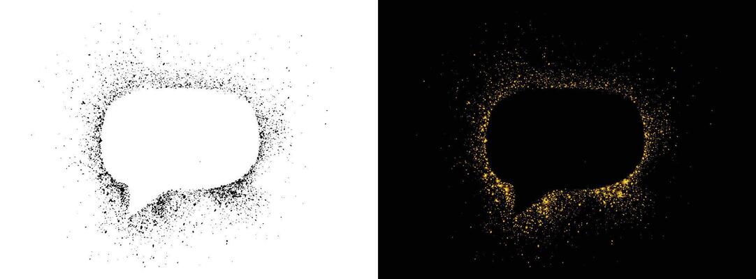 Graffiti spray paint grunge texture bubble frame