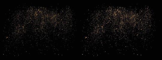 Luxury gold glitter background bokeh splatter texture illustration vector
