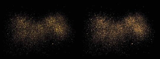 Gold glitter confetti texture background vector