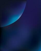 Minimalist deep blue premium abstract background with dark shapes planet vector