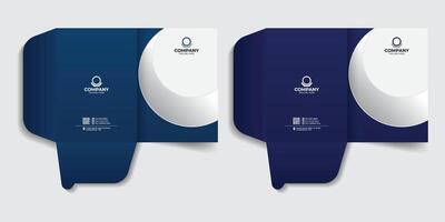 File folder design for your company presentation. company folder, business folder, business document, report cover template design. vector