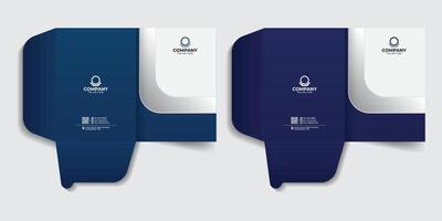 File folder design for your company presentation. company folder, business folder, business document, report cover template design. vector