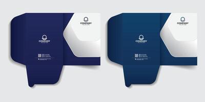File folder design for your company presentation. company folder, business folder, business document, report cover template design. vector
