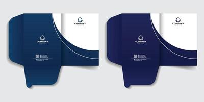 Office folder, office document, file folder design template modern and creative file folder design. Business branding stationery design. vector