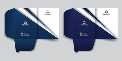 Office folder, office document, file folder design template modern and creative file folder design. Business branding stationery design. vector