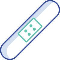 Band aid outline color illustration vector