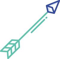 Arrow outline color illustration vector