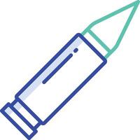 bullet outline color illustration vector