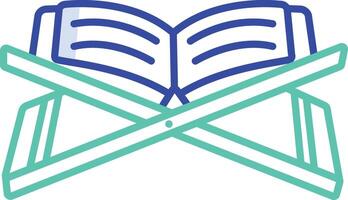 Bhagavadgeeta book outline color illustration vector