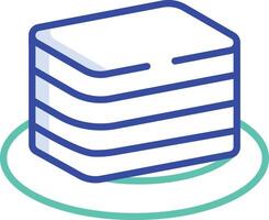 Lapis Cake outline color illustration vector