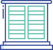 window outline color illustration vector