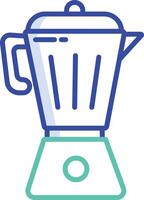 Coffee Pot outline color illustration vector