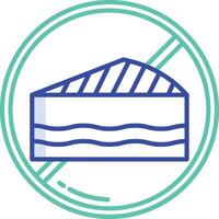 Avoid pastry outline color illustration vector