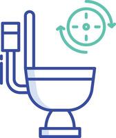 Diarrhea outline color illustration vector