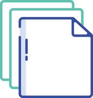 Colour Papers outline color illustration vector