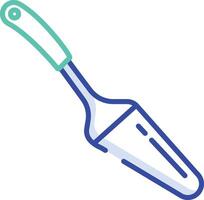 Cake Slicer outline color illustration vector