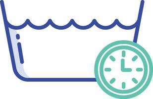Washing Temperature outline color illustration vector