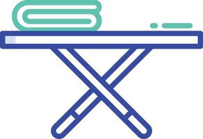 Ironing Service outline color illustration vector