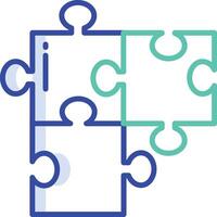 puzzle outline color illustration vector