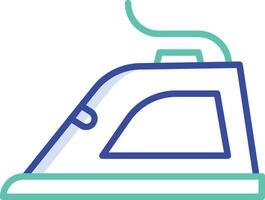 Iron box outline color illustration vector