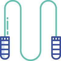 Skip Rope outline color illustration vector