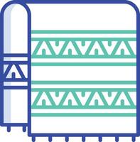 Scarf outline color illustration vector
