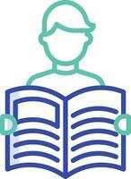 Journal outline color illustration vector