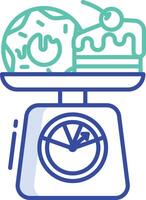 high cholesterol outline color illustration vector
