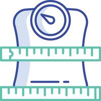 Under weight outline color illustration vector