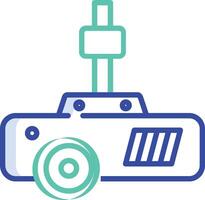 Projector outline color illustration vector