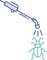 bug killer outline color illustration vector