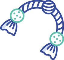 Fish Bone copy outline color illustration vector