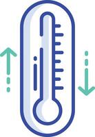 thermodynamics outline color illustration vector