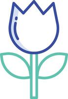 Macro outline color illustration vector
