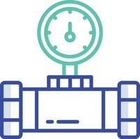 Meter outline color illustration vector